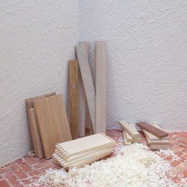 Tischlerwerkstatt, Holzteile zur Deko, Miniatur im Maßstab 1zu12